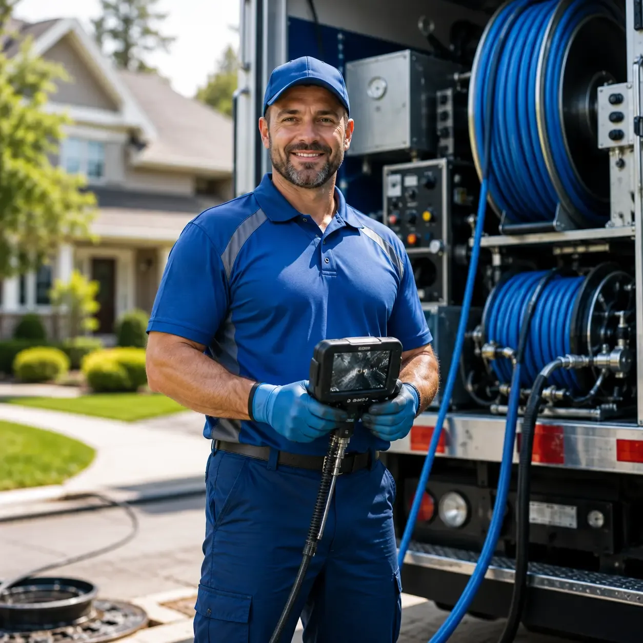 Local outdoor drain cleaning specialists in Claremont, IL